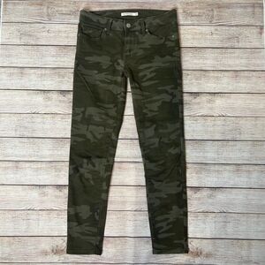 Levis 711 Skinny Ankle CAMO Jeans Pants Size 26